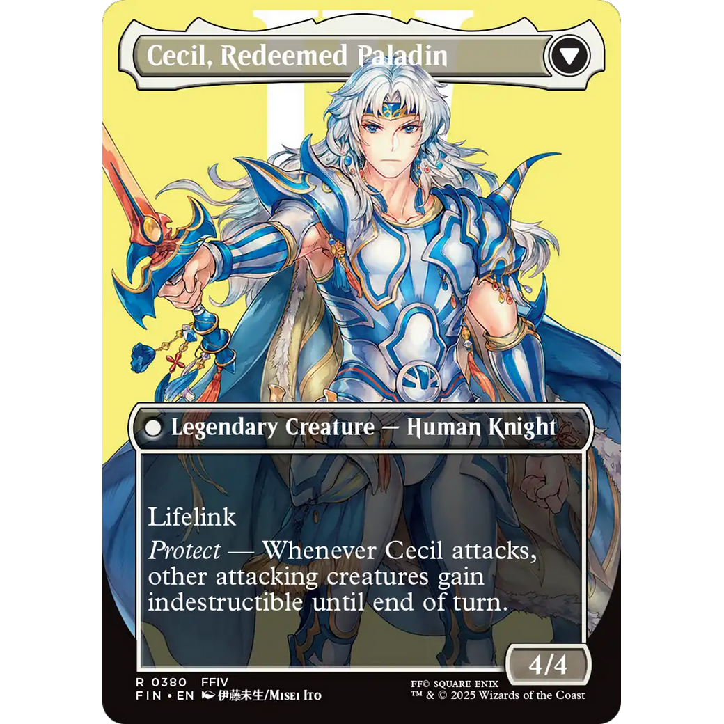 Cecil, Dark Knight (Borderless) (FIN-380) - FINAL FANTASY (Borderless) Foil