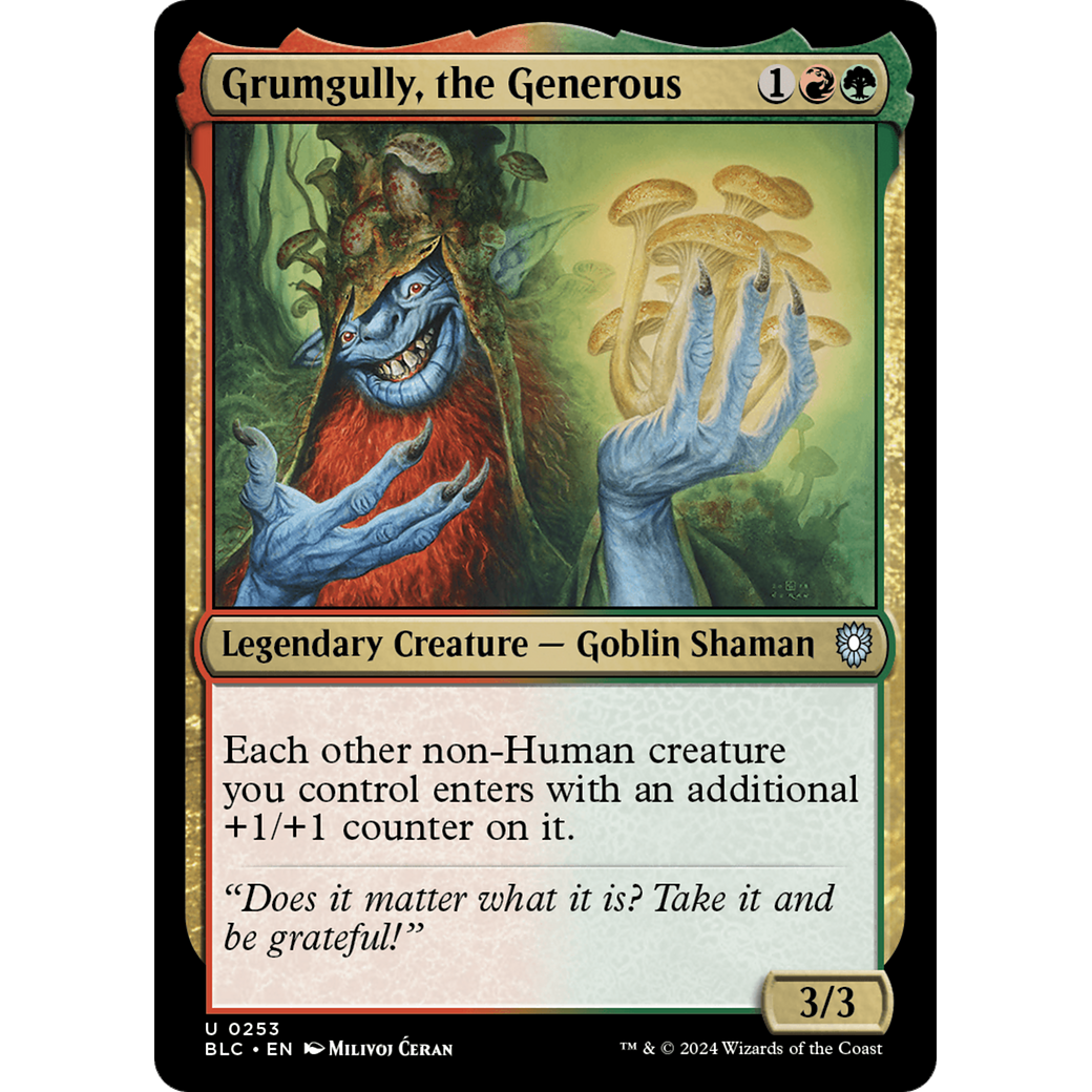 Grumgully, the Generous (BLC-253) - Bloomburrow Commander