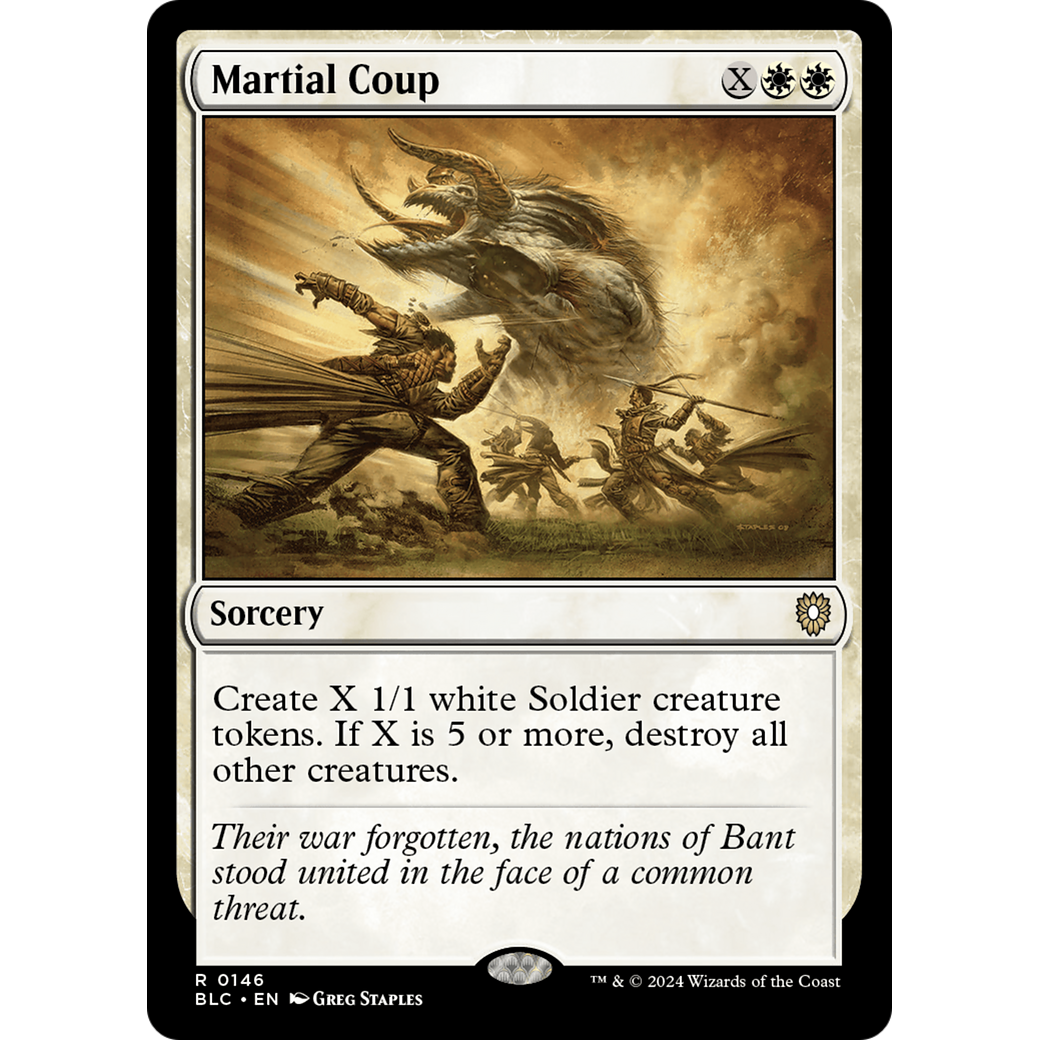 Martial Coup (BLC-146) - Bloomburrow Commander
