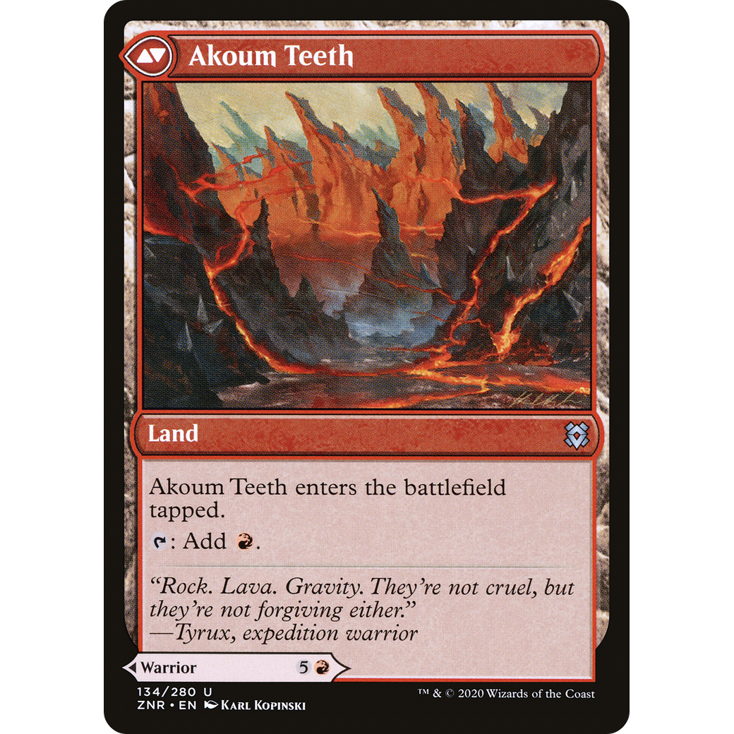 Akoum Warrior (ZNR-134) - Zendikar Rising Foil