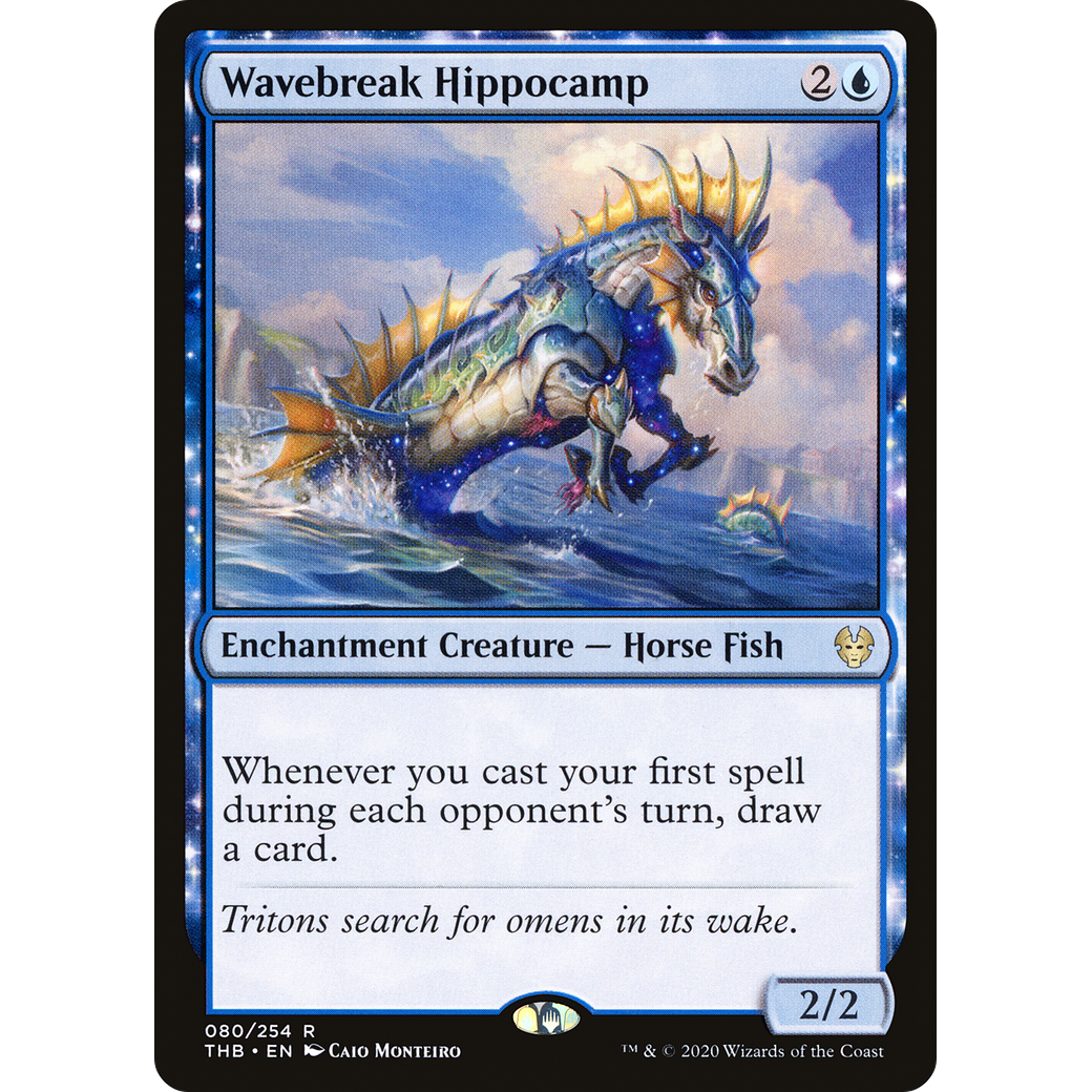 Wavebreak Hippocamp (THB-080) - Theros Beyond Death: (enchantment) Foil