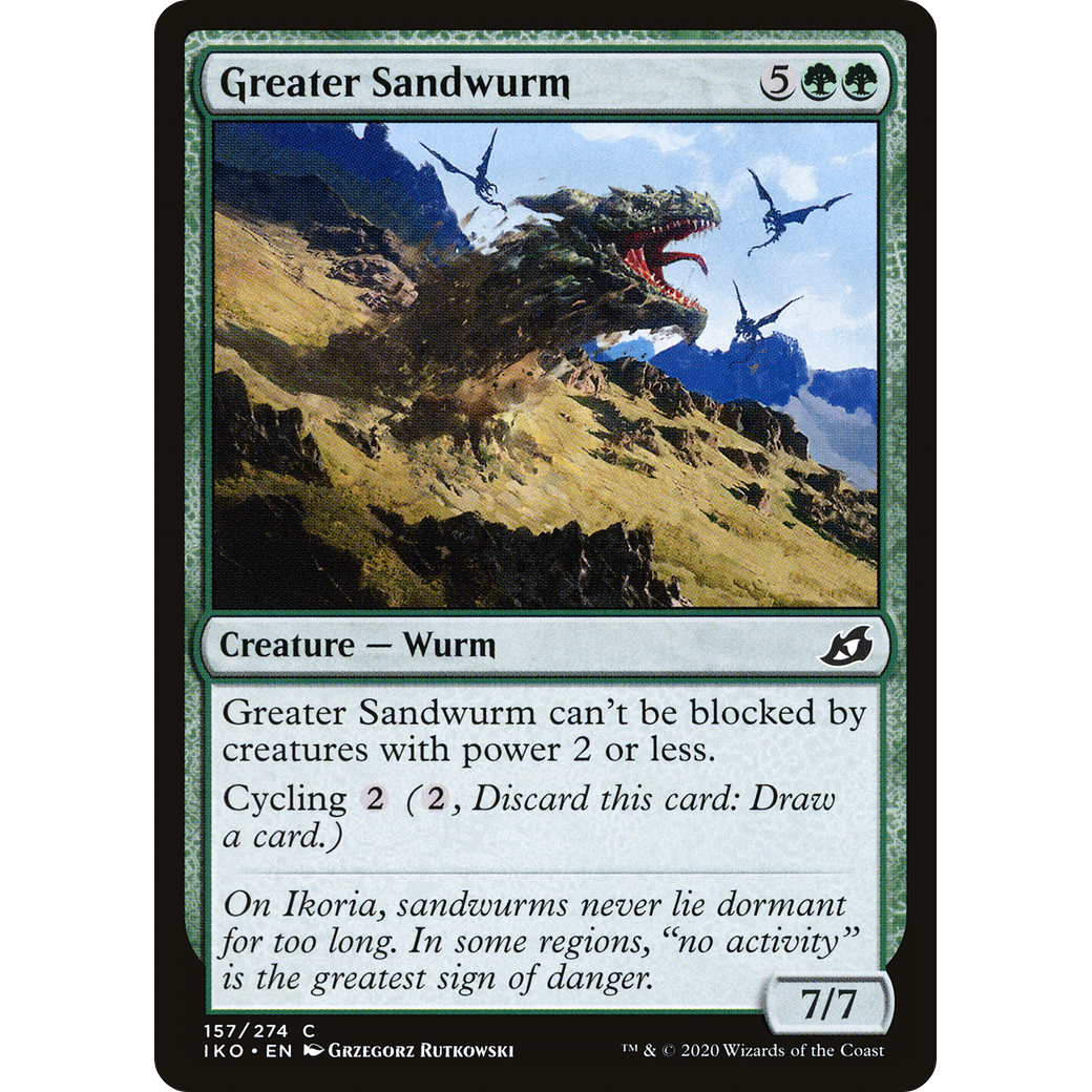 Greater Sandwurm (IKO-157) - Ikoria: Lair of Behemoths Foil
