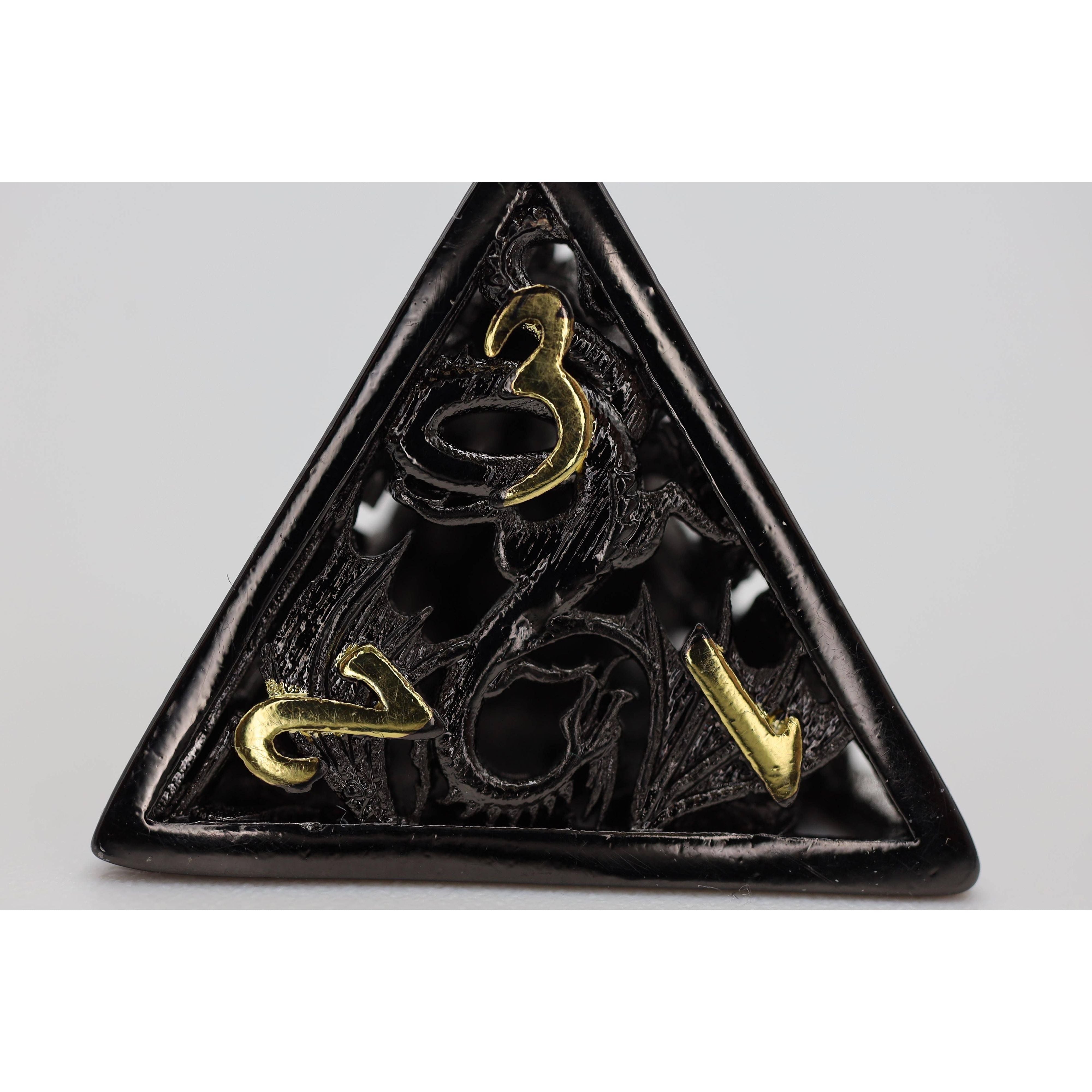 Dragon Essence: Night - Hollow Metal RPG Dice Set