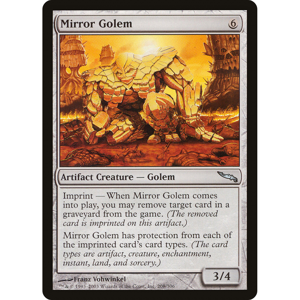 Mirror Golem (MRD-208) - Mirrodin