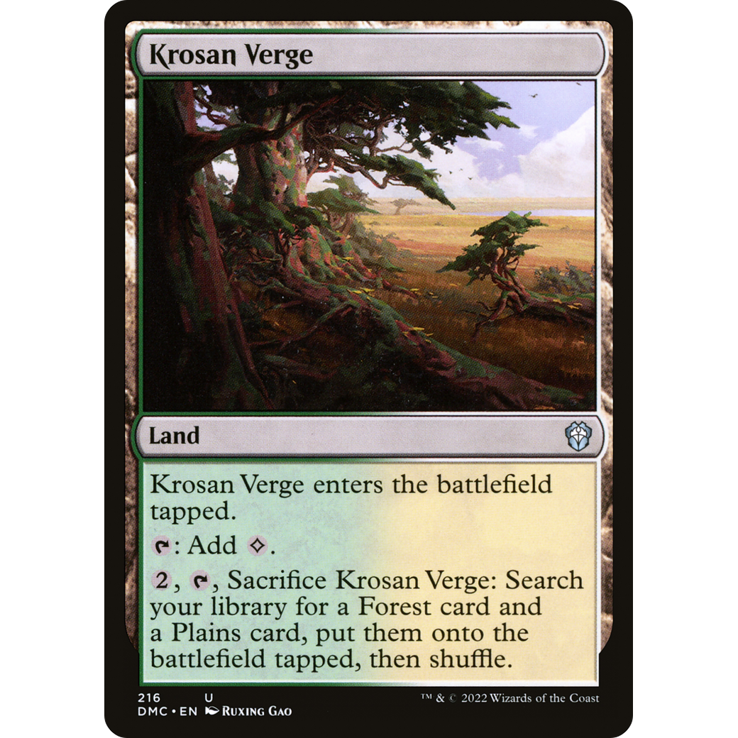 Krosan Verge (DMC-216) - Dominaria United Commander