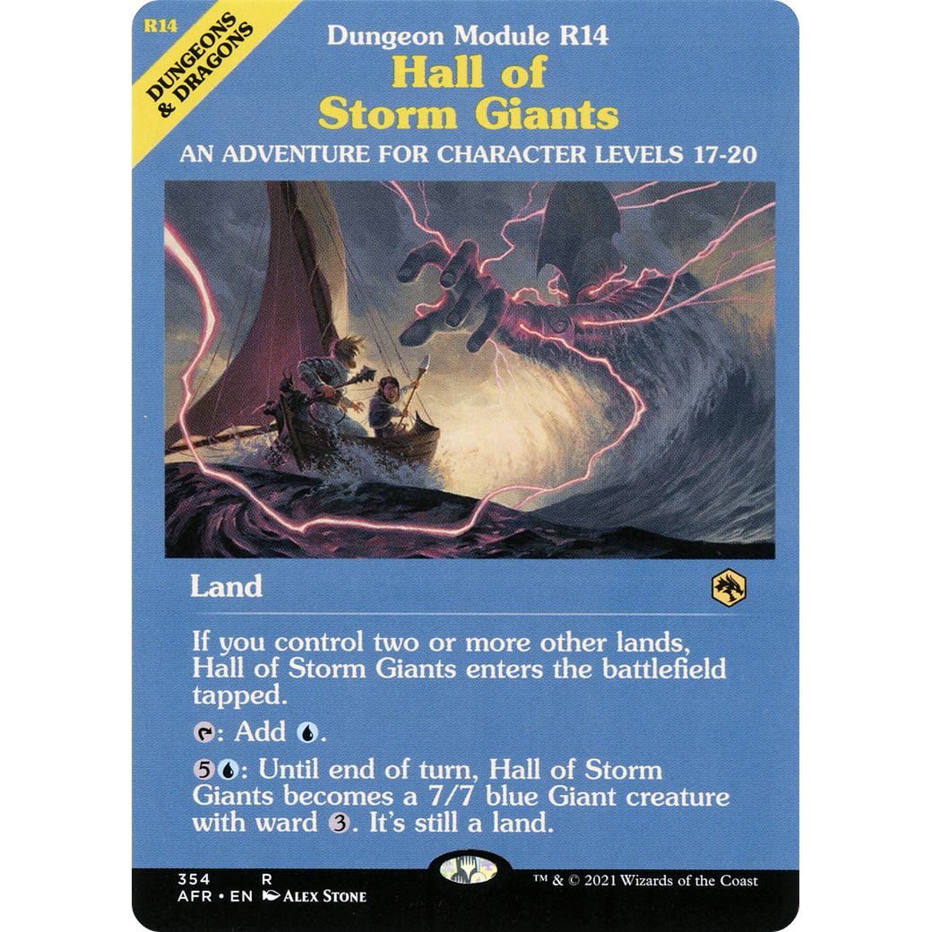 Hall of Storm Giants (Dungeon Module) (AFR-354) - Adventures in the Forgotten Realms: (Showcase)