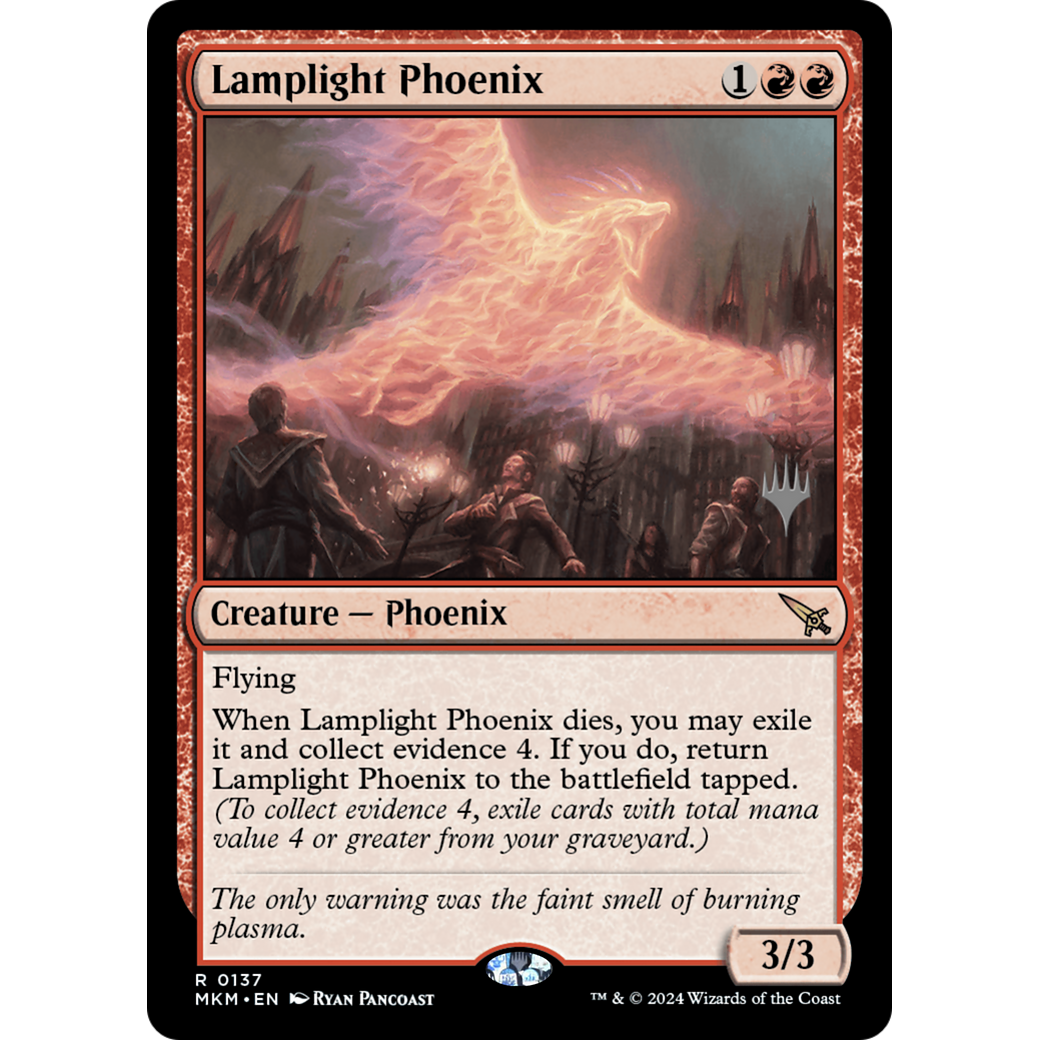 Lamplight Phoenix (PPMKM-137P) - Murders at Karlov Manor Promos Foil
