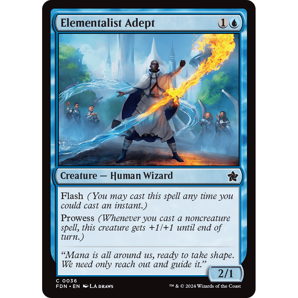 Elementalist Adept (FDN-036) - Foundations Foil