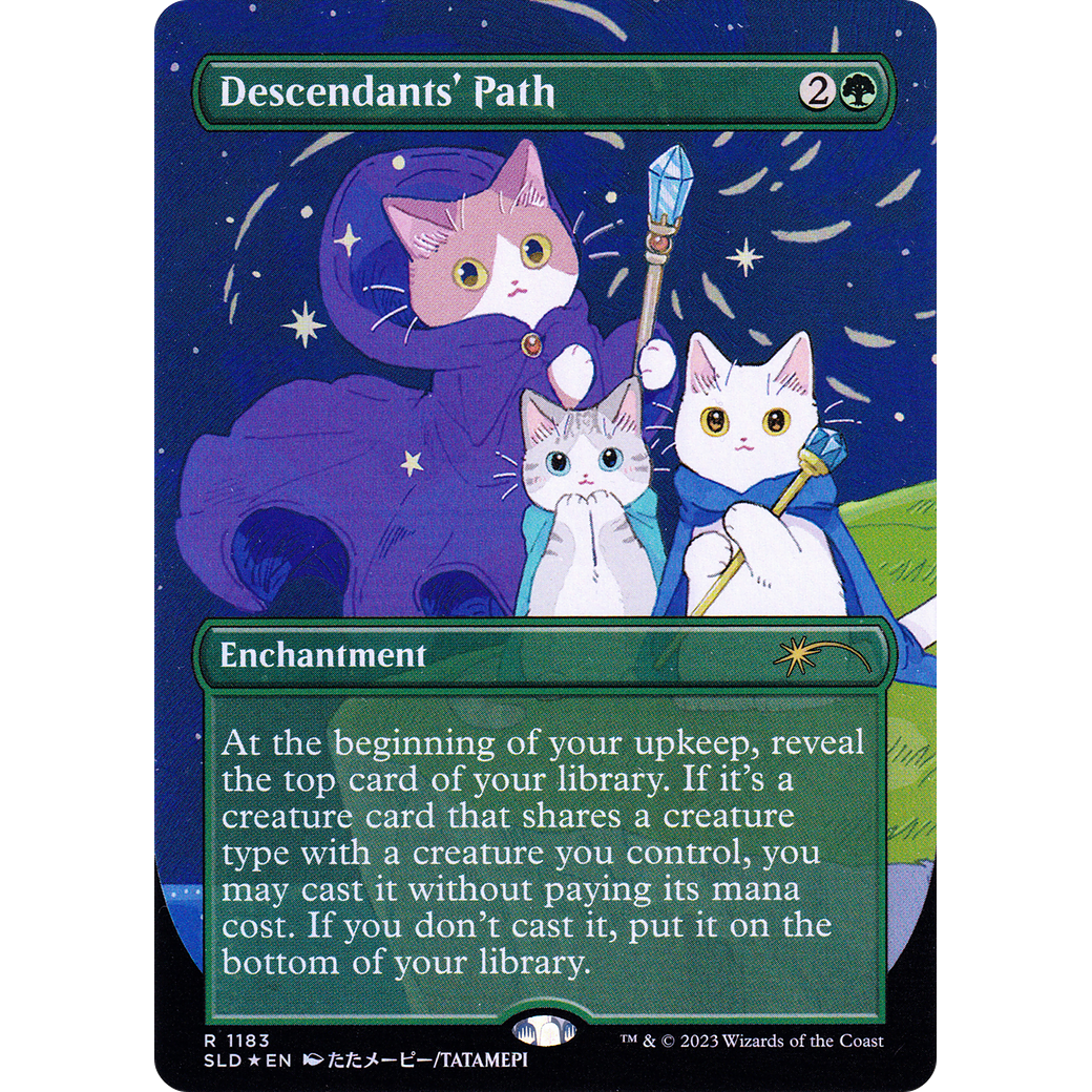 Descendants' Path (SLD-1183) - Secret Lair Drop (Borderless) Foil