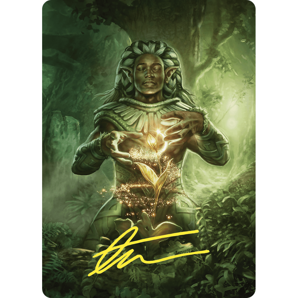 Elvish Mystic // Elvish Mystic (ACMM-041) - Commander Masters Art Series (Borderless)