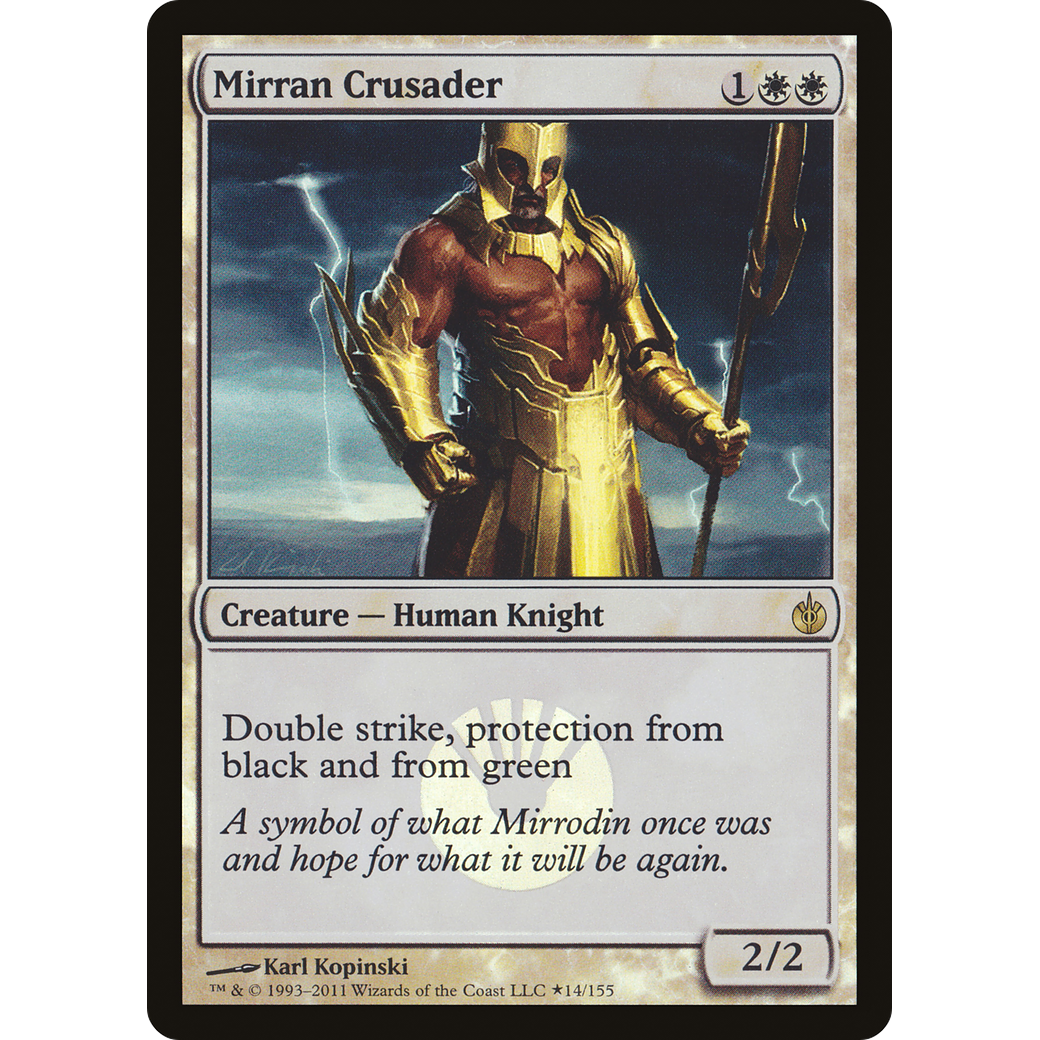 Mirran Crusader (BABP-014) - Mirrodin Besieged Promos Foil