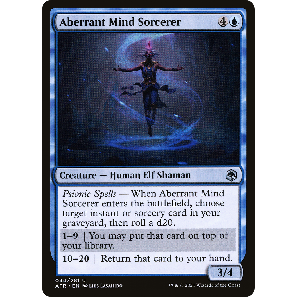 Aberrant Mind Sorcerer (AFR-044) - Adventures in the Forgotten Realms Foil