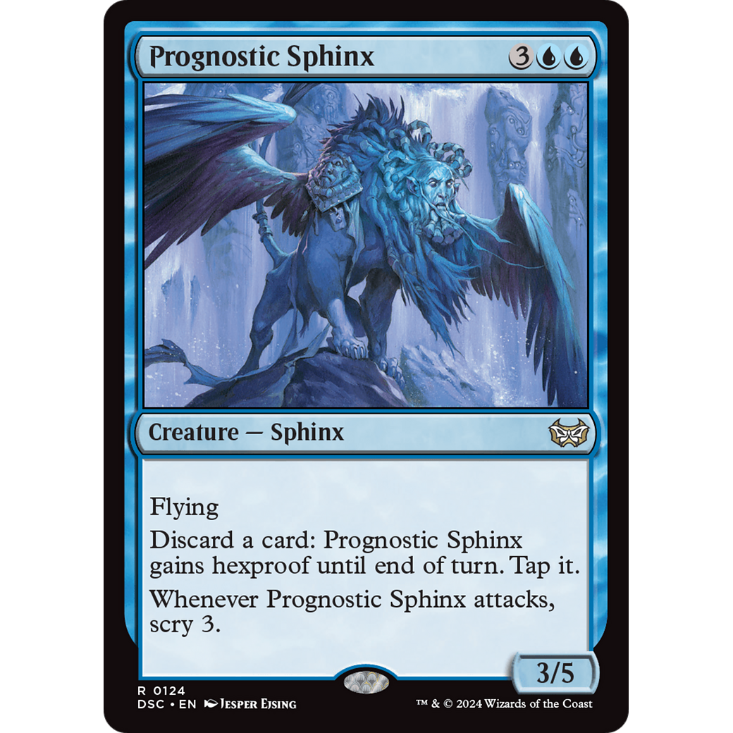 Prognostic Sphinx (DSC-124) - Duskmourn: House of Horror Commander