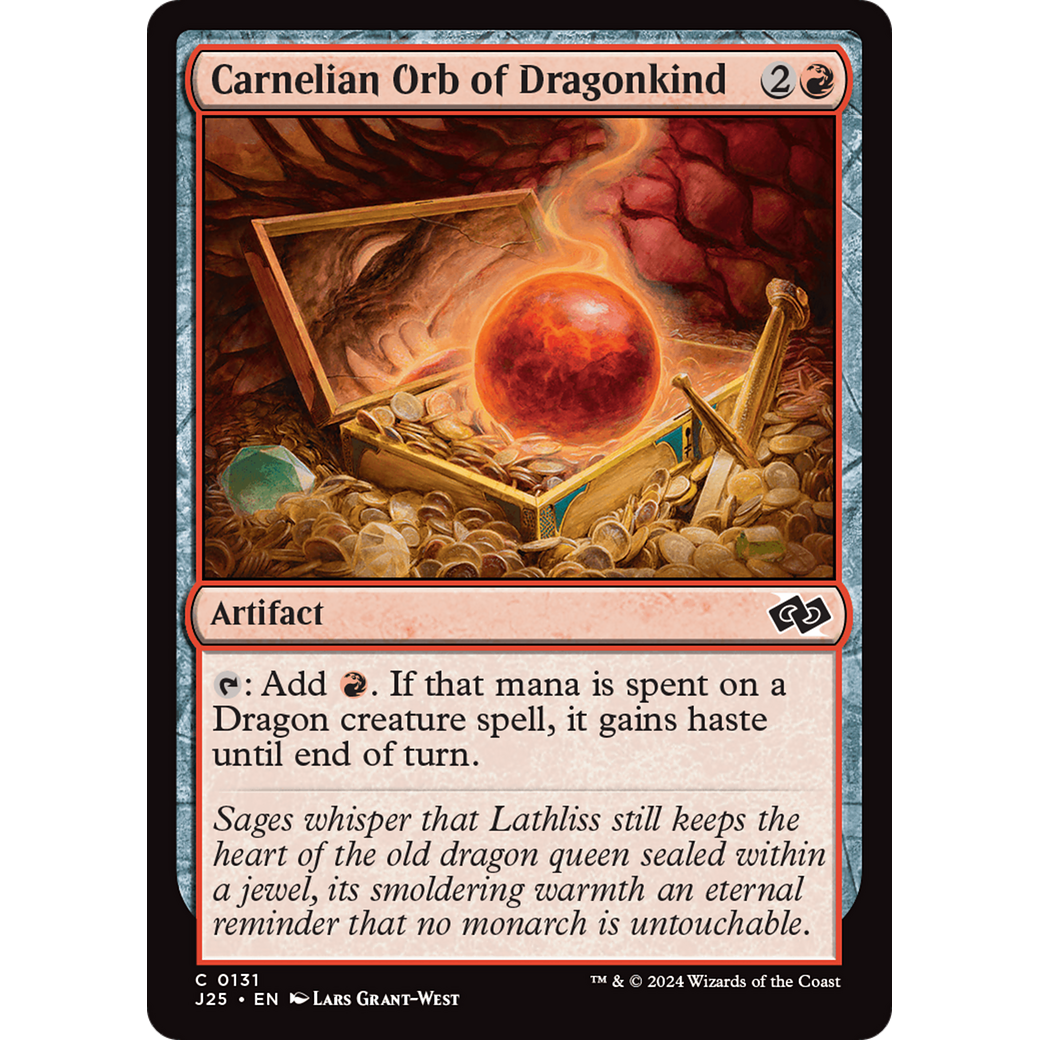 Carnelian Orb of Dragonkind (J25-131) - Foundations Jumpstart