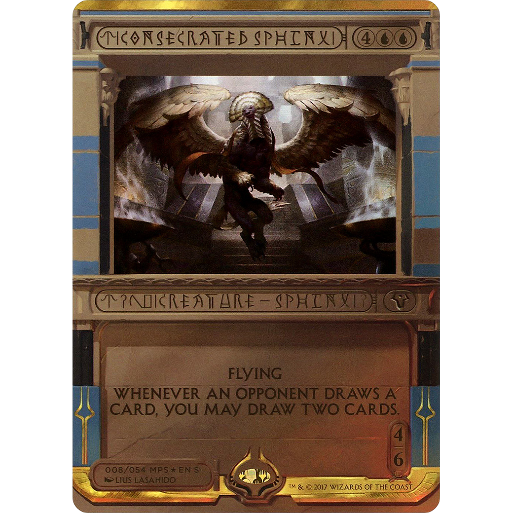 Consecrated Sphinx (MPS2-008) - Amonkhet Invocations (Borderless) Foil