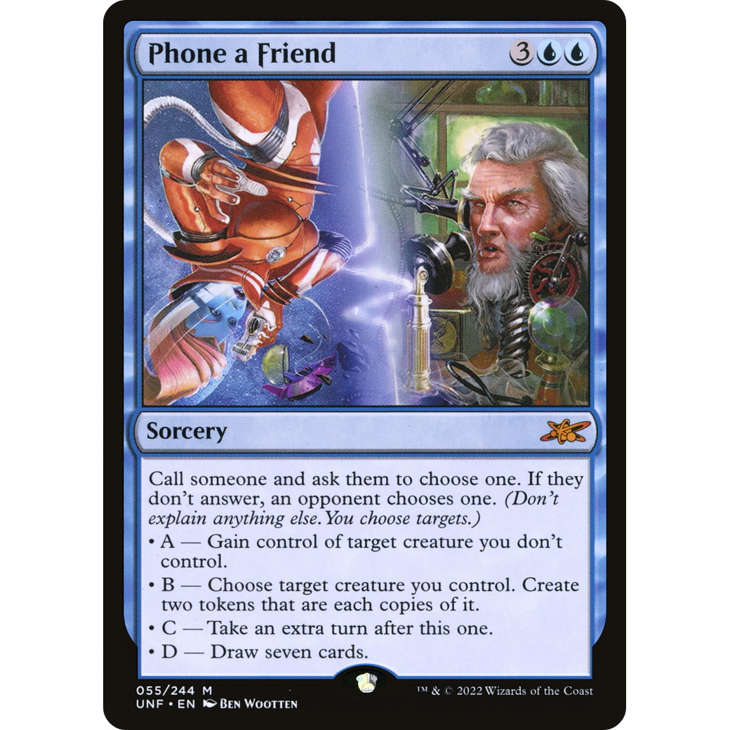 Phone a Friend (UNF-055) - Unfinity Foil