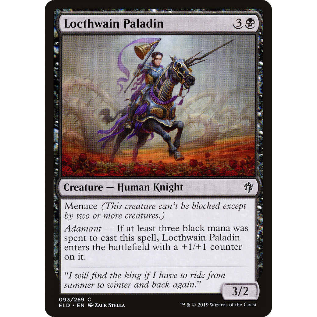 Locthwain Paladin (ELD-093) - Throne of Eldraine Foil