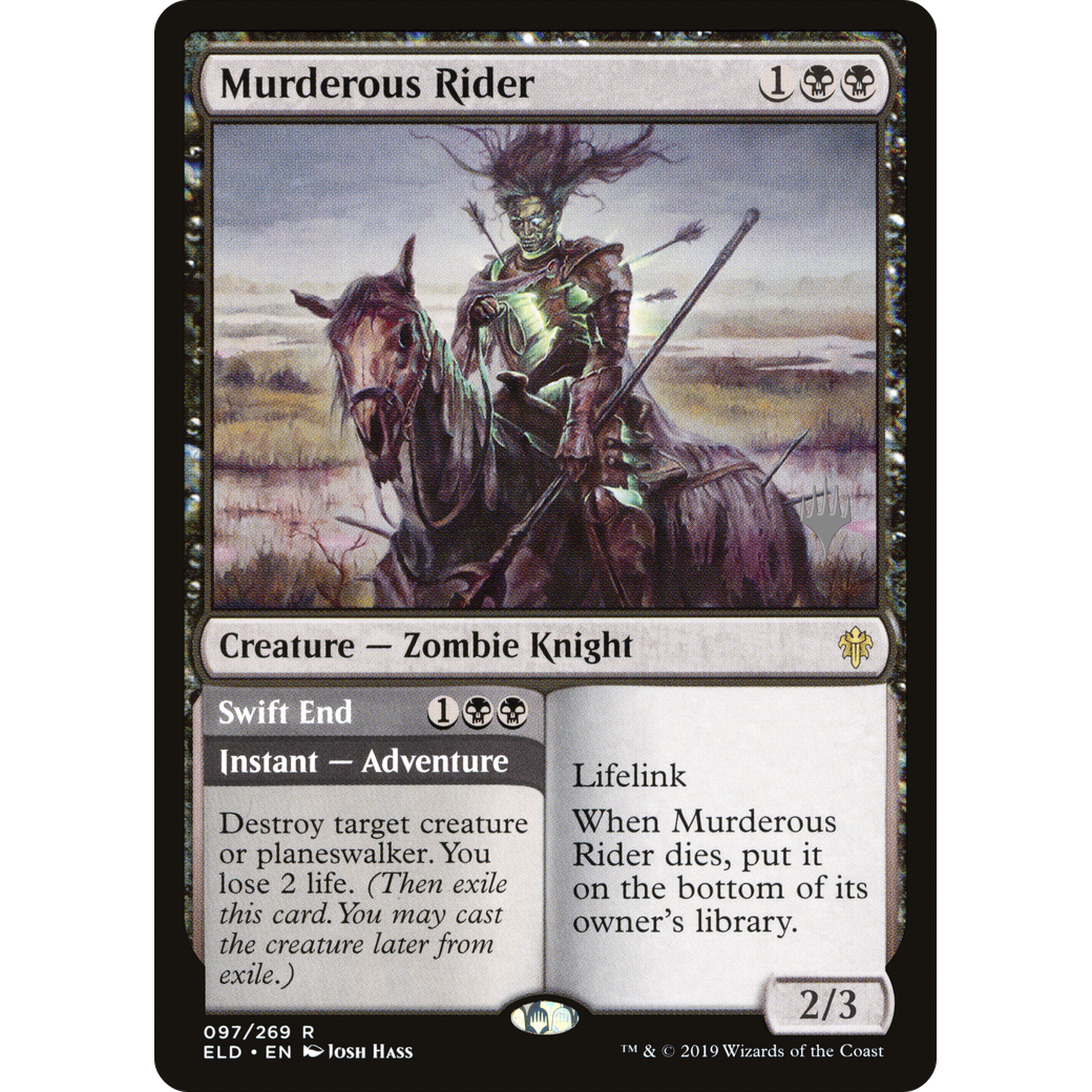 Murderous Rider (PPELD-097) - Throne of Eldraine Promos