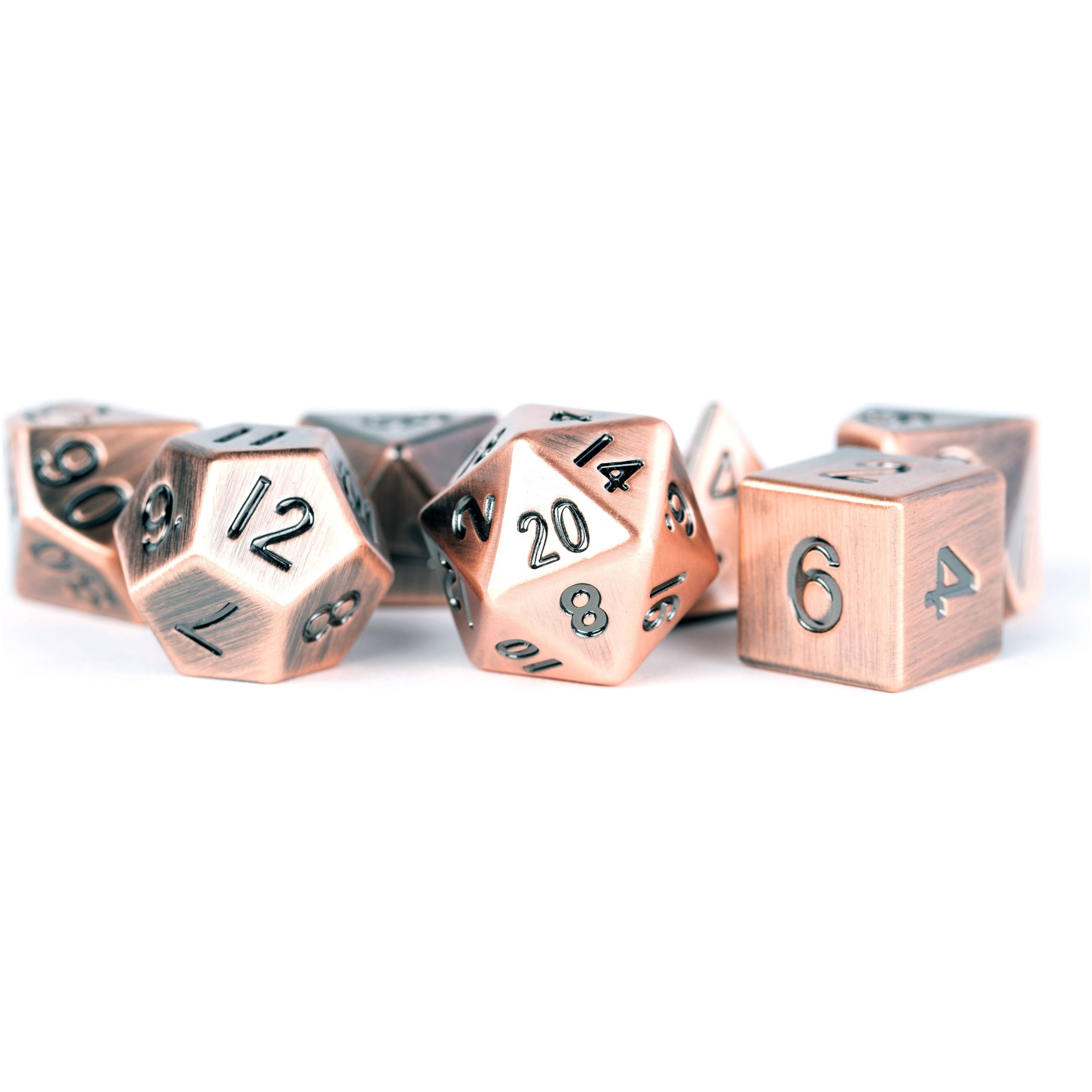 Copper 16mm Metal Dice Set