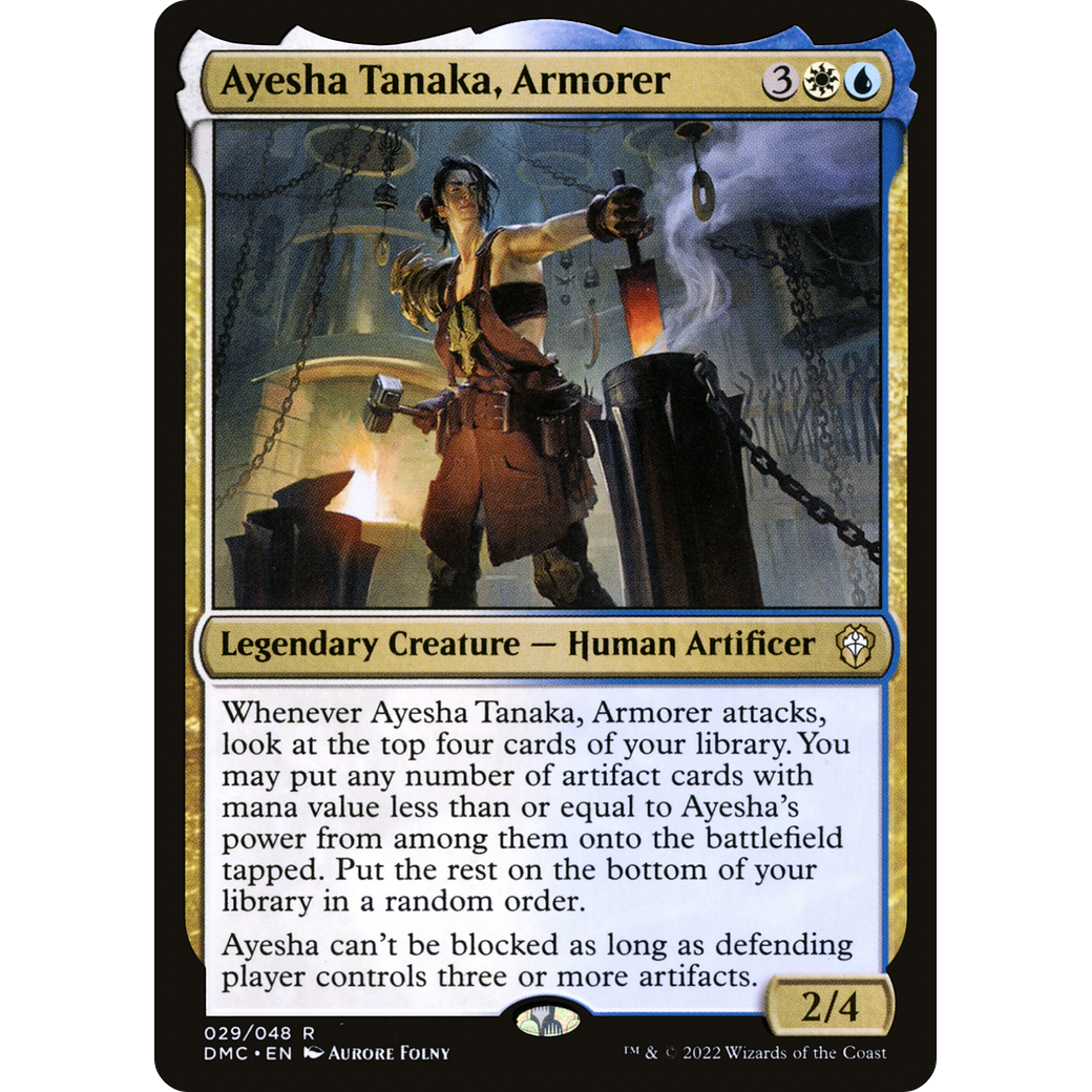 Ayesha Tanaka, Armorer (DMC-029) - Dominaria United Commander Foil