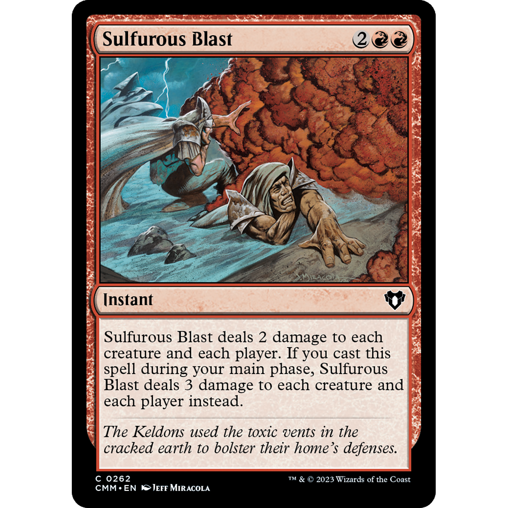Sulfurous Blast (CMM-262) - Commander Masters Foil