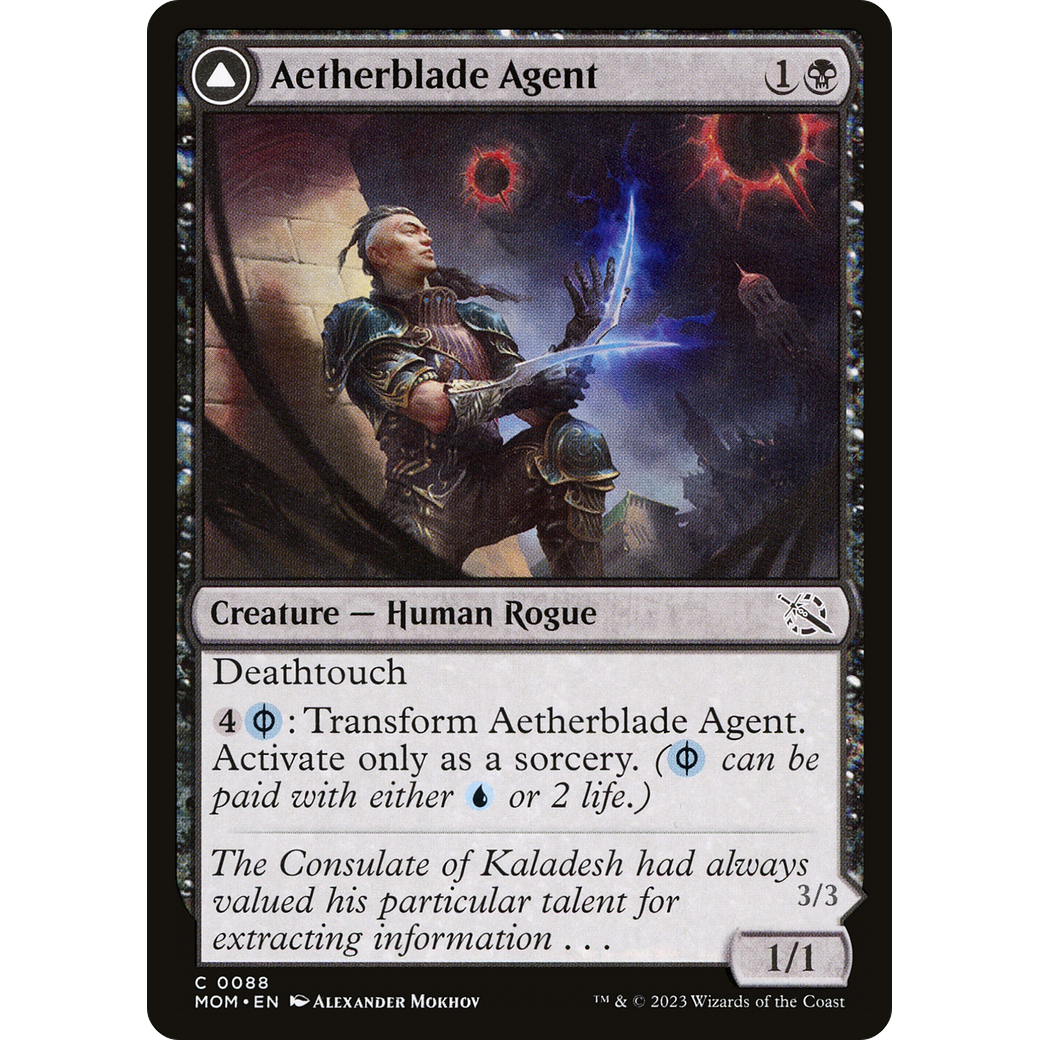 Aetherblade Agent // Gitaxian Mindstinger (MOM-088) - March of the Machine