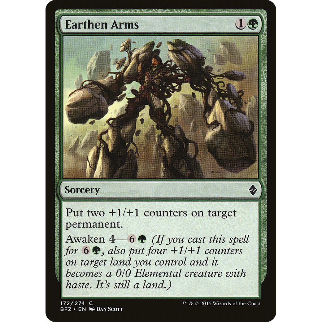 Earthen Arms (BFZ-172) - Battle for Zendikar Foil