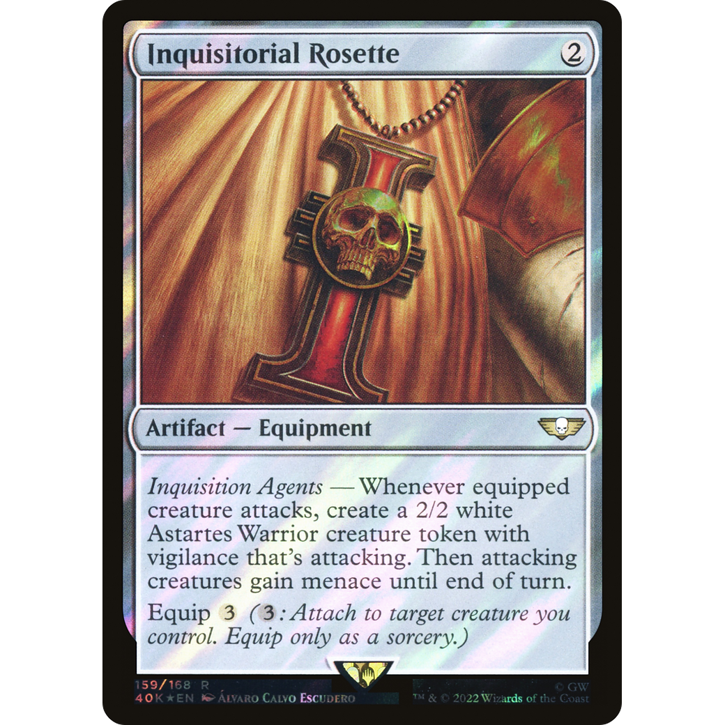 Inquisitorial Rosette (40K-159) - Warhammer 40,000 Commander Foil