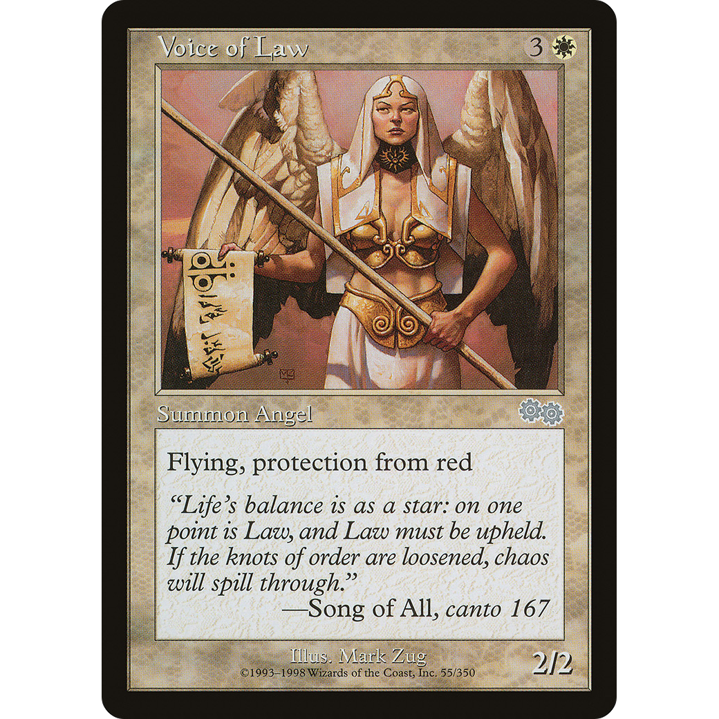 Voice of Law (USG-055) - Urza's Saga