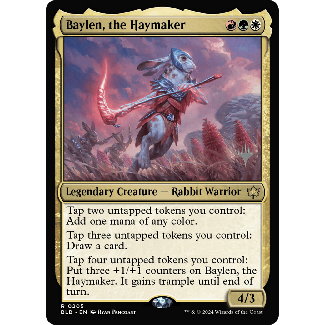 Baylen, the Haymaker (PPBLB-205P) - Bloomburrow Promos