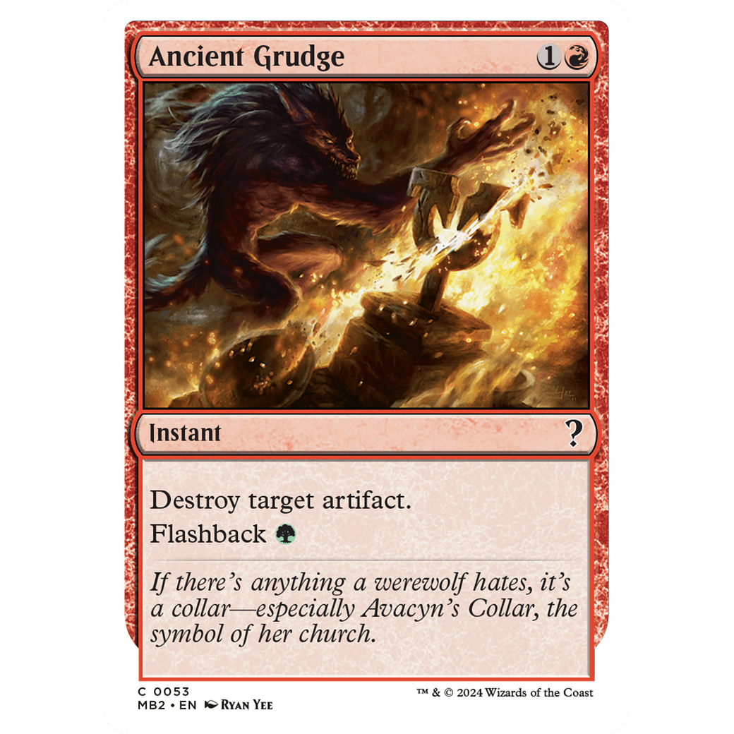 Ancient Grudge (White Border) (MB2-053) - Mystery Booster 2