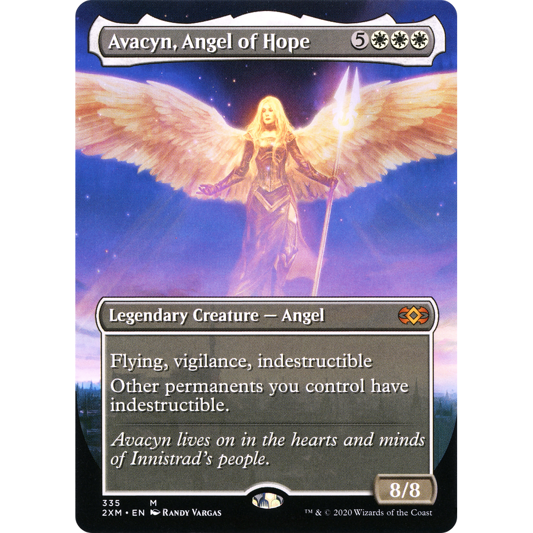 Avacyn, Angel of Hope (Borderless) (2XM-335) - Double Masters (Borderless) Foil