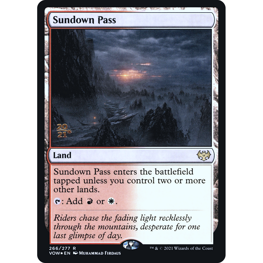Sundown Pass (PRE-266) - Innistrad: Crimson Vow Promos Foil