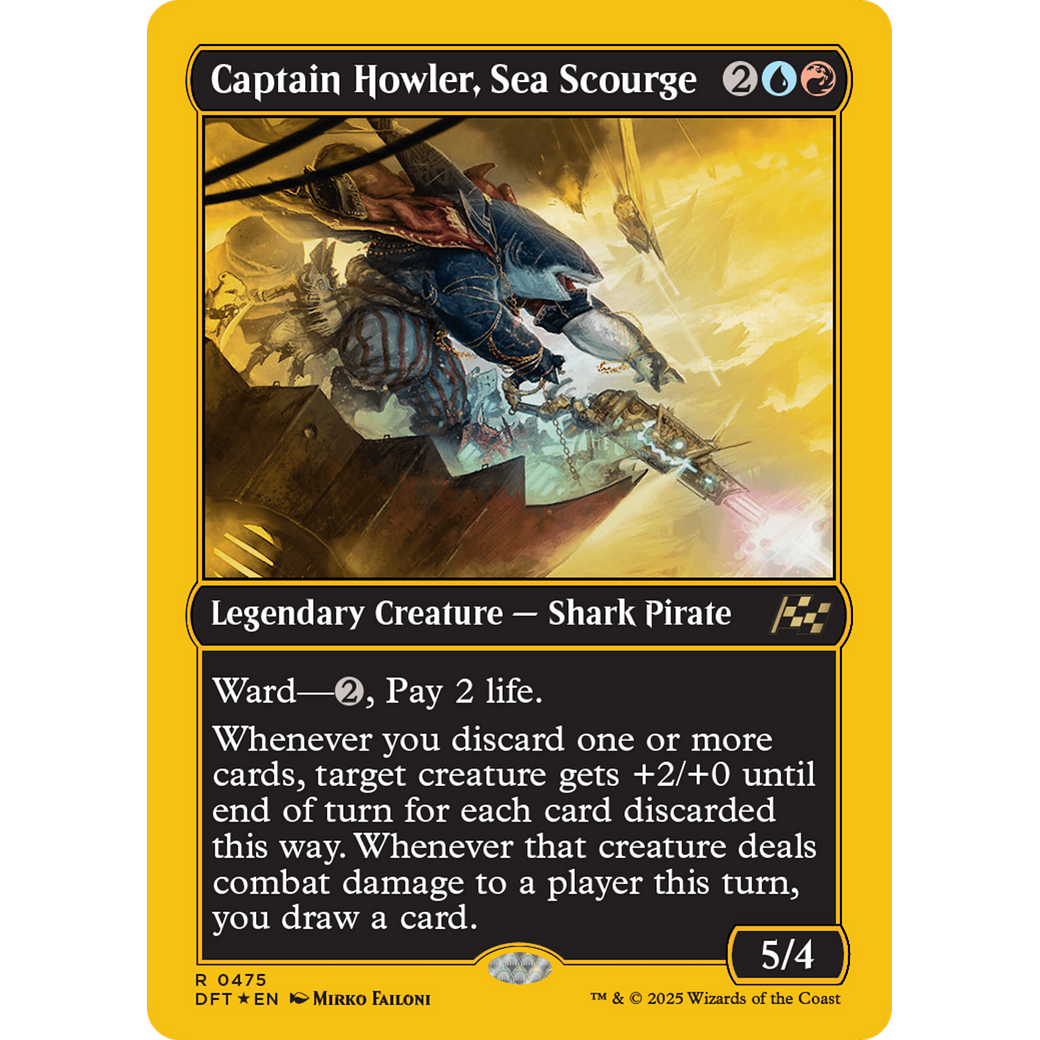 Captain Howler, Sea Scourge (DFT-475) - Aetherdrift Foil