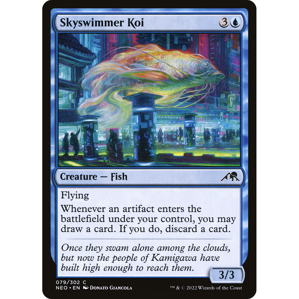 Skyswimmer Koi (NEO-079) - Kamigawa: Neon Dynasty Foil