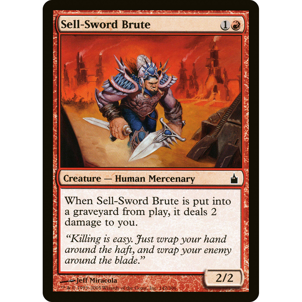 Sell-Sword Brute (RAV-142) - Ravnica: City of Guilds
