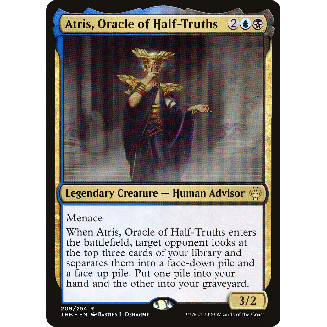 Atris, Oracle of Half-Truths (THB-209) - Theros Beyond Death Foil