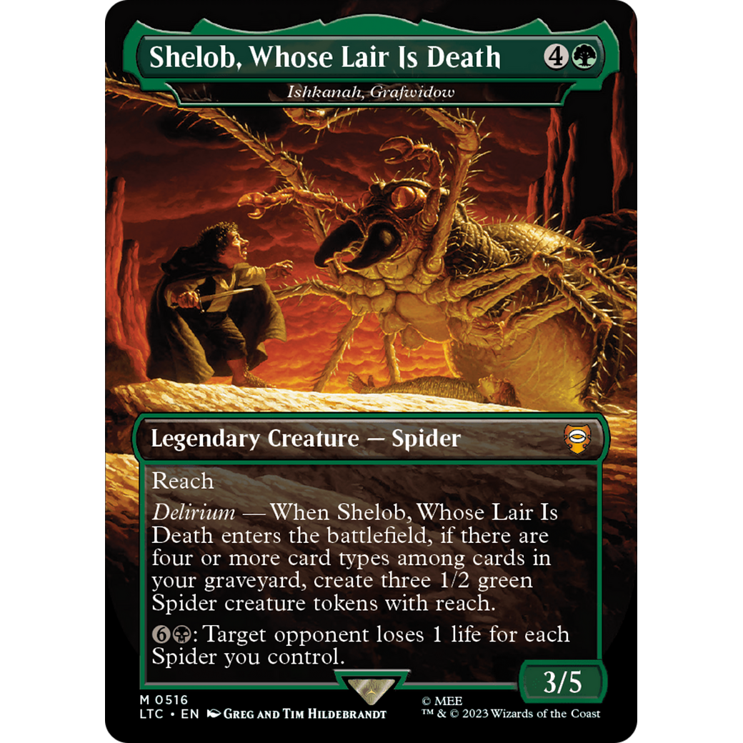 Ishkanah, Grafwidow (LTC-516) - Tales of Middle-earth Commander / Shelob, Whose Lair Is Death (Borderless)