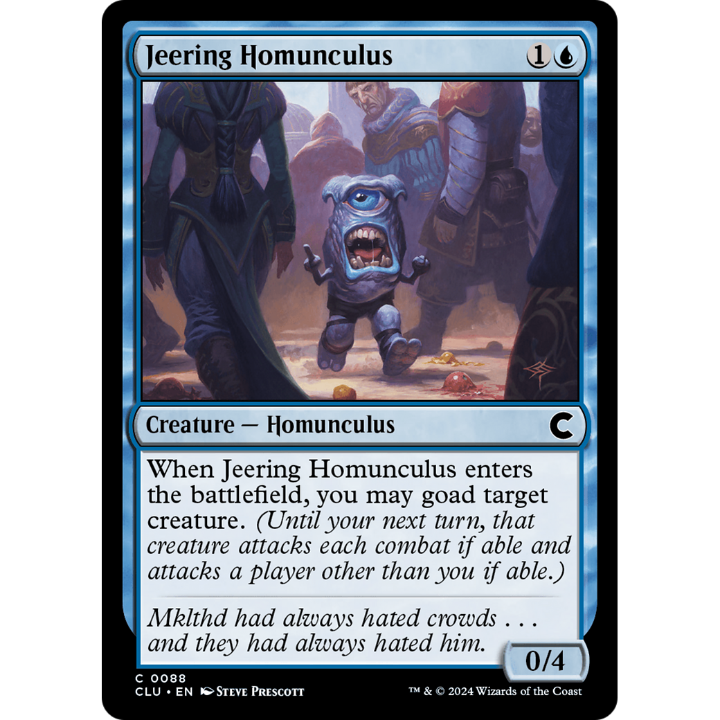 Jeering Homunculus (CLU-088) - Ravnica: Clue Edition