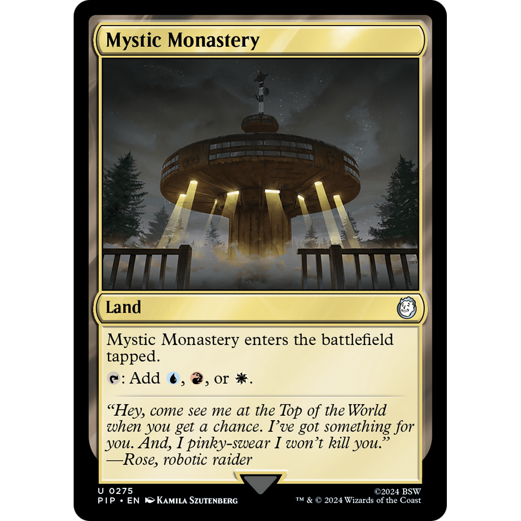 Mystic Monastery (PIP-275) - Fallout Foil