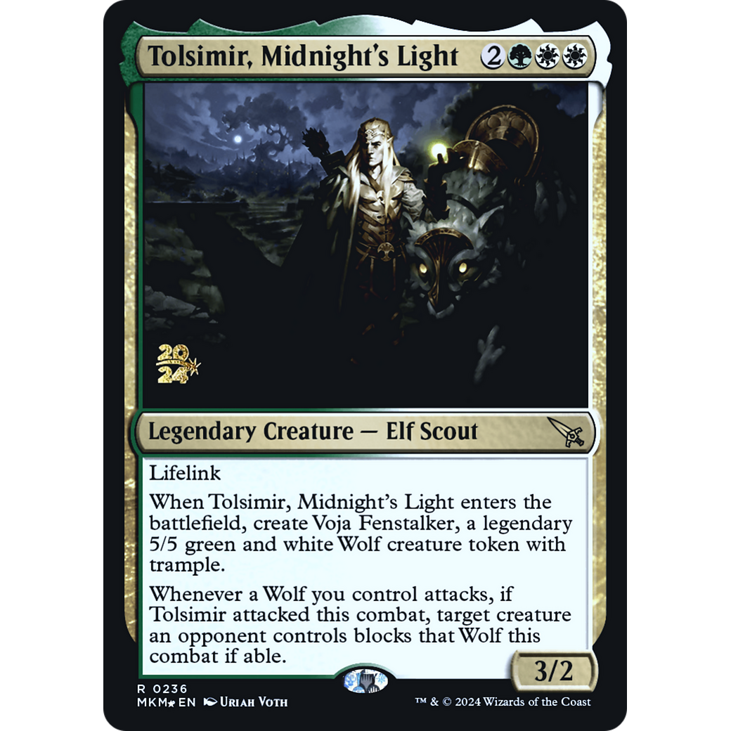 Tolsimir, Midnight's Light (PRE-236S) - Murders at Karlov Manor Promos Foil