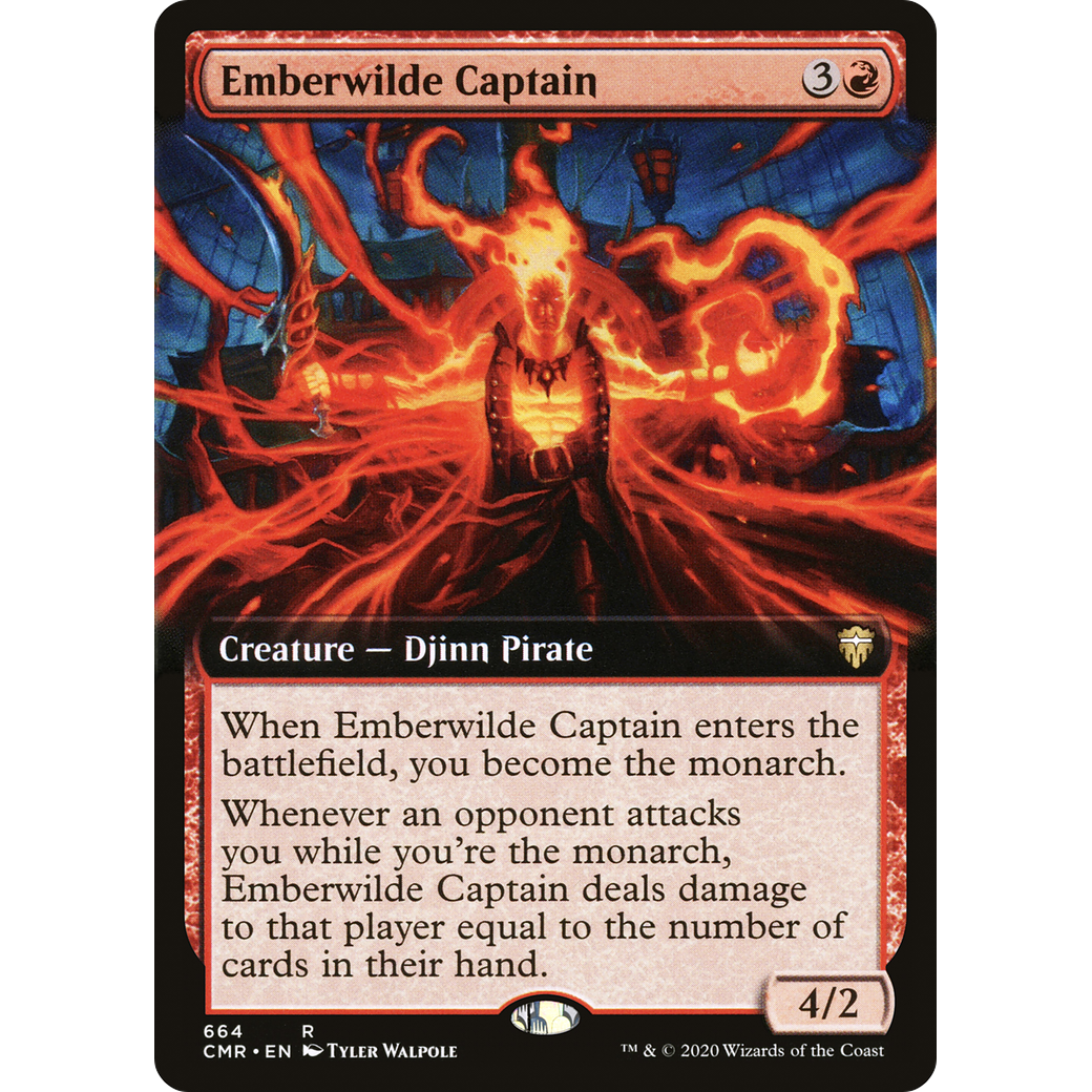 Emberwilde Captain (Extended Art) (CMR-664) - Commander Legends: (Extended Art) Foil