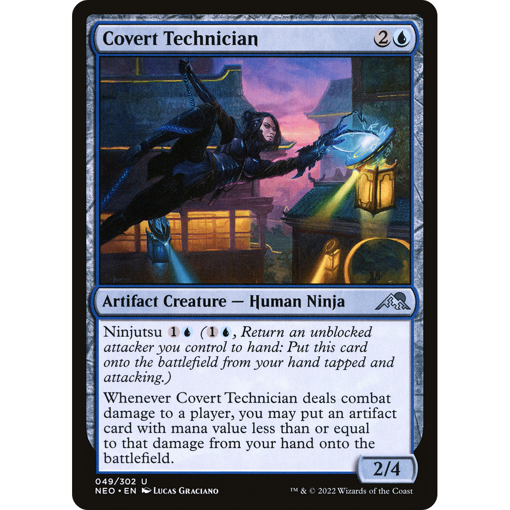 Covert Technician (NEO-049) - Kamigawa: Neon Dynasty Foil