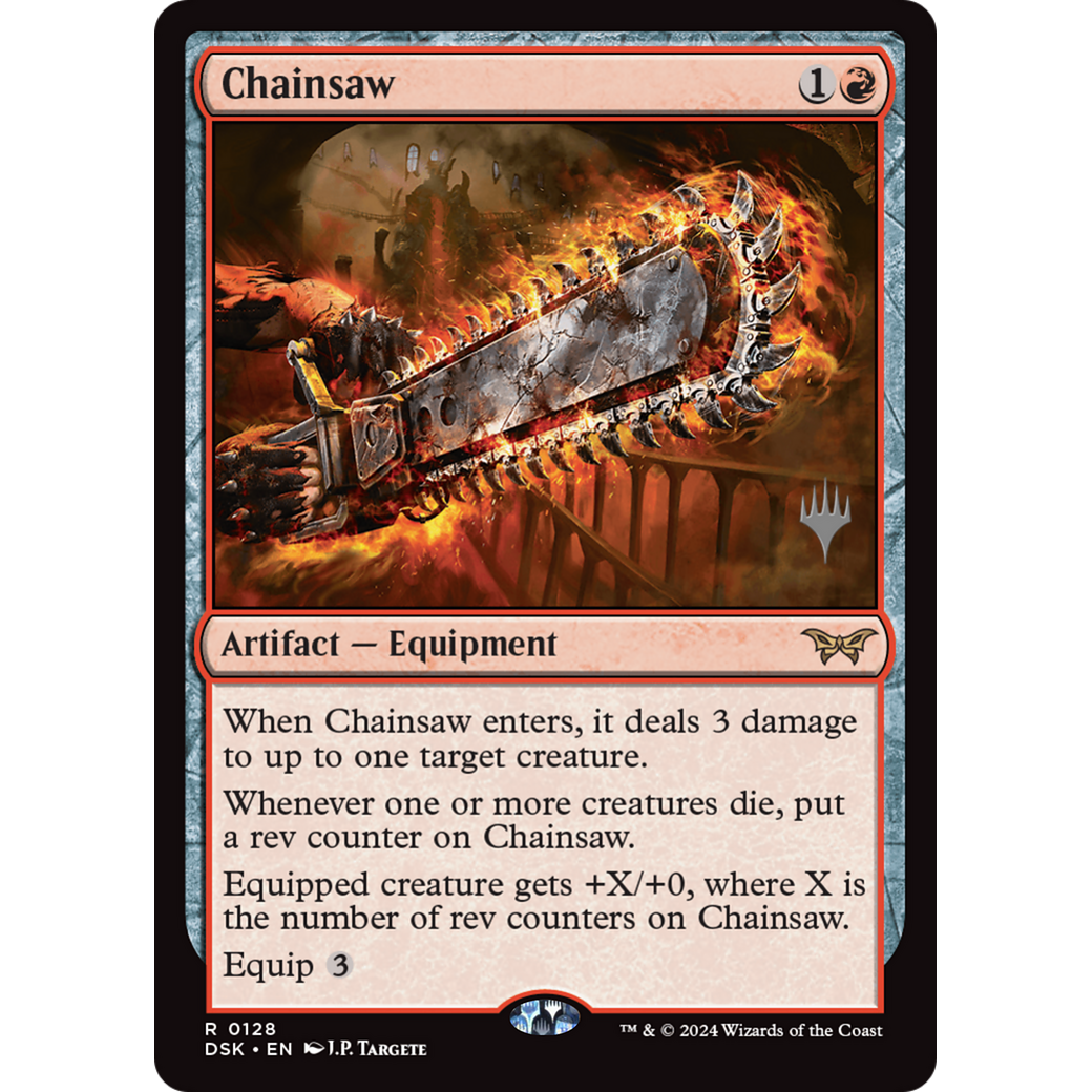 Chainsaw (PPDSK-128P) - Duskmourn: House of Horror Promos