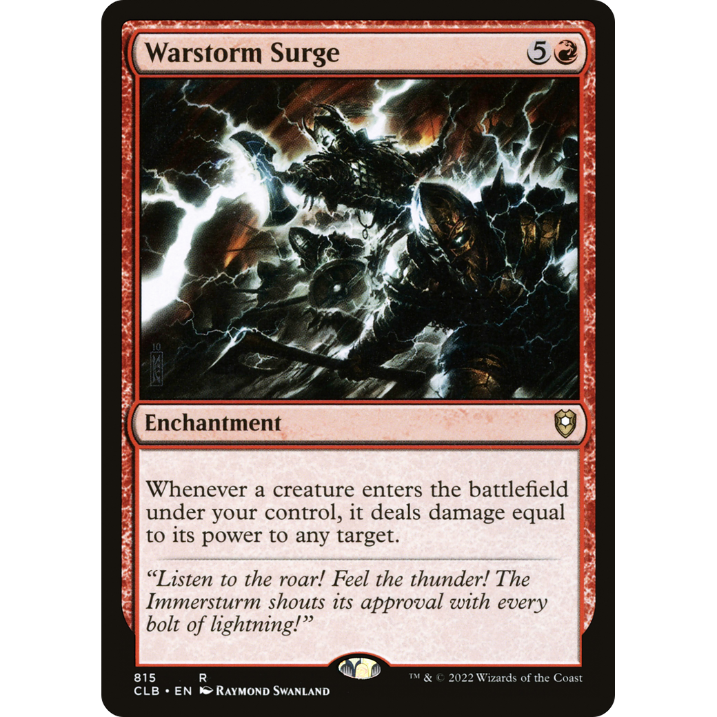 Warstorm Surge (CLB-815) - Commander Legends: Battle for Baldur's Gate