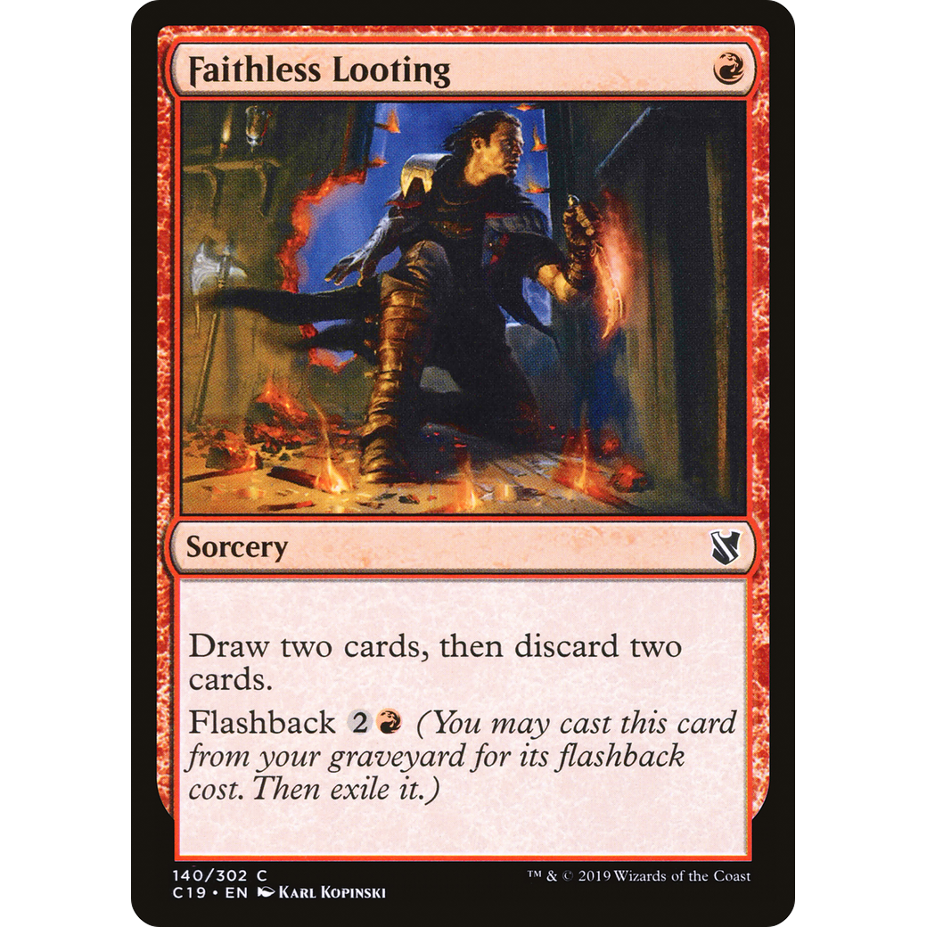 Faithless Looting (C19-140) - Commander 2019