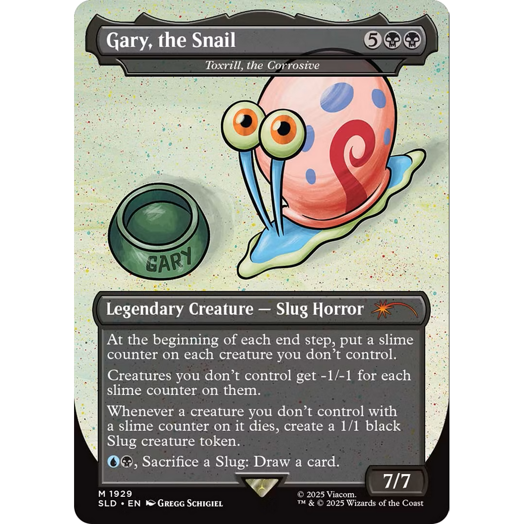Gary, the Snail - Toxrill, the Corrosive (SLD-1929) - Secret Lair Drop / Gary, the Snail (Borderless)