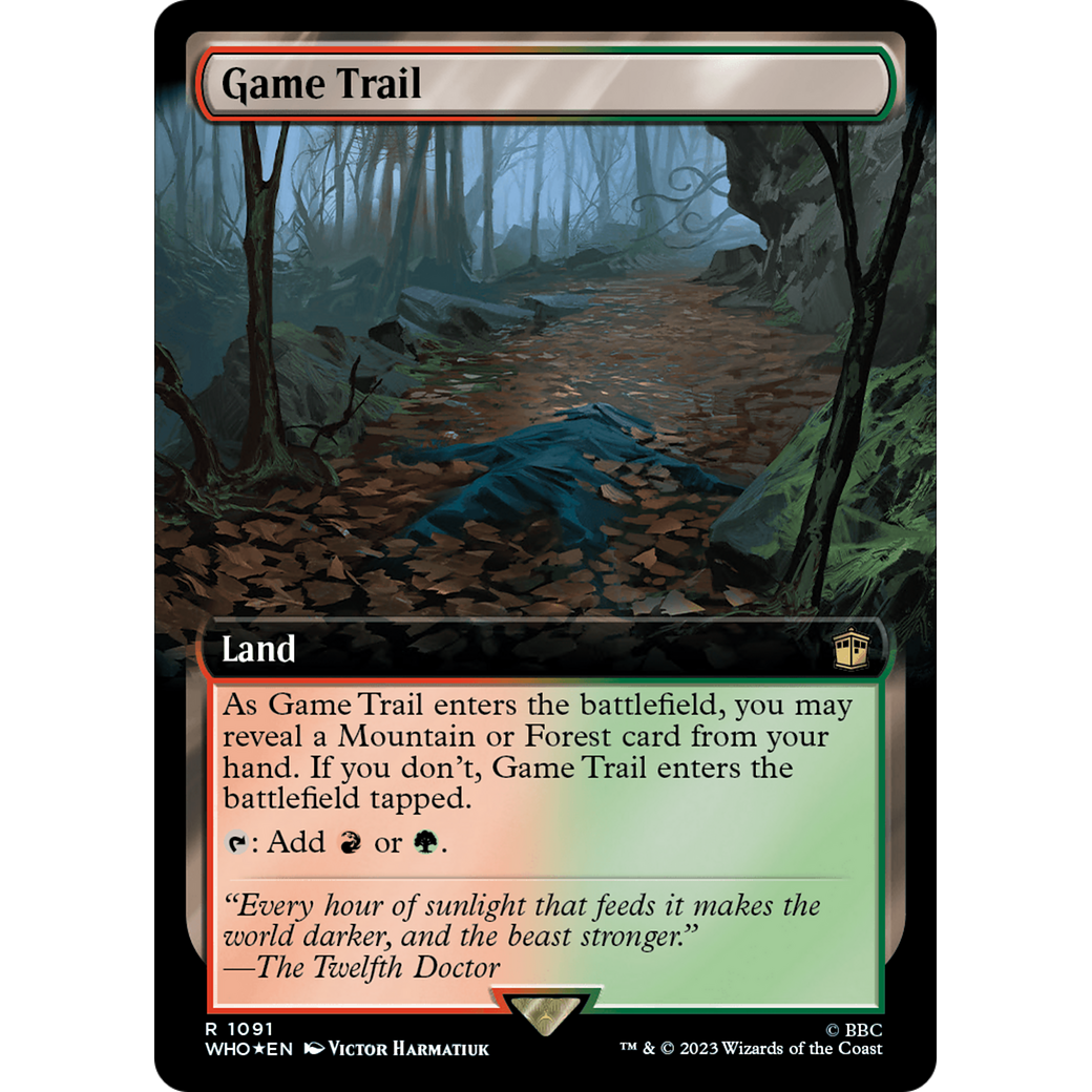Game Trail (Extended Art) (Surge Foil) (WHO-1091) - Doctor Who: (Extended Art) Foil