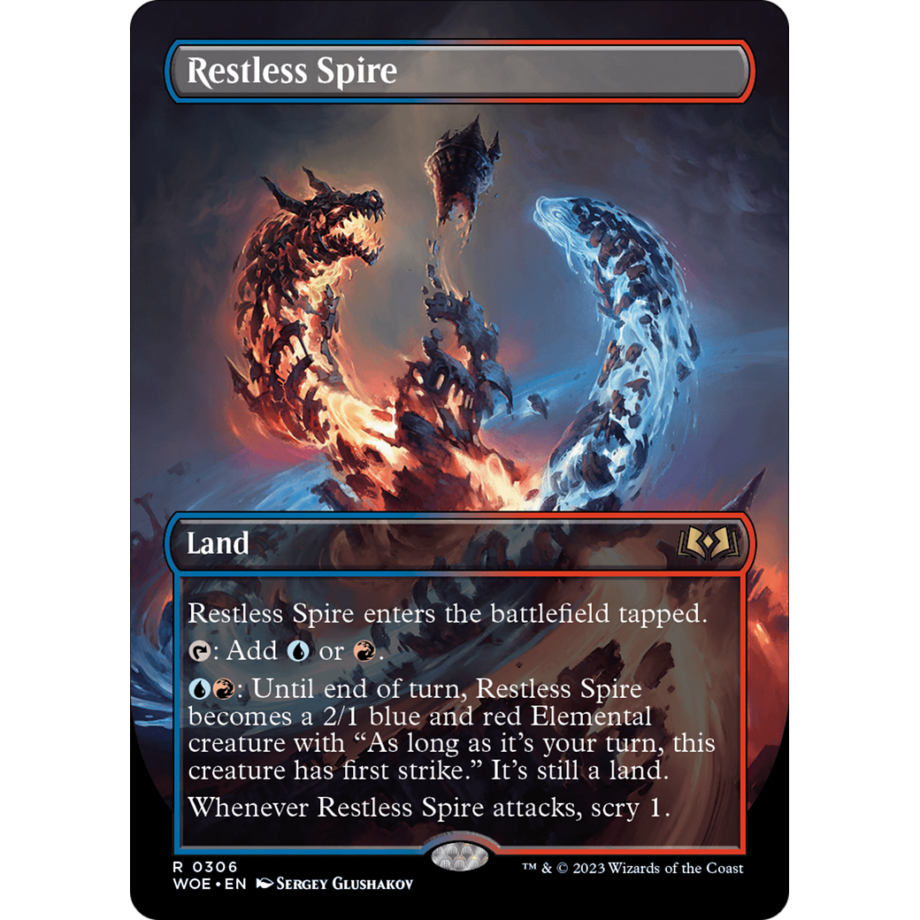 Restless Spire (WOE-306) - Wilds of Eldraine (Borderless) Foil