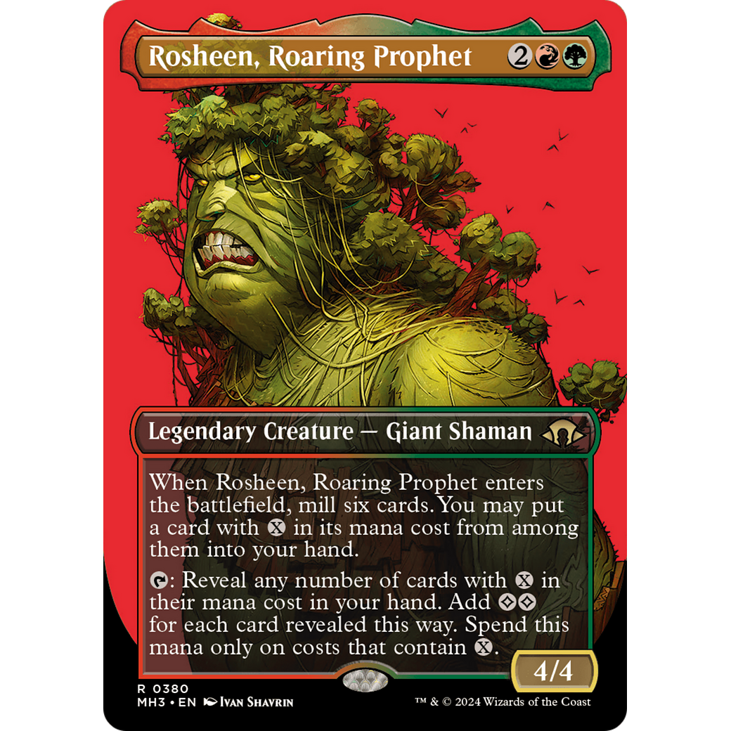 Rosheen, Roaring Prophet (MH3-380) - Modern Horizons 3 (Borderless) Foil